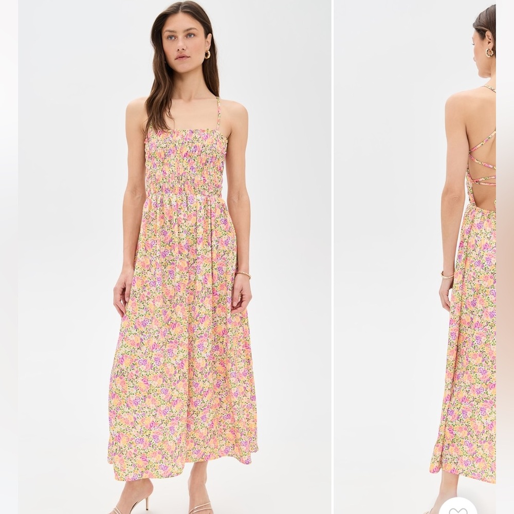 NWT Resa Floral Pink Maxi Dress